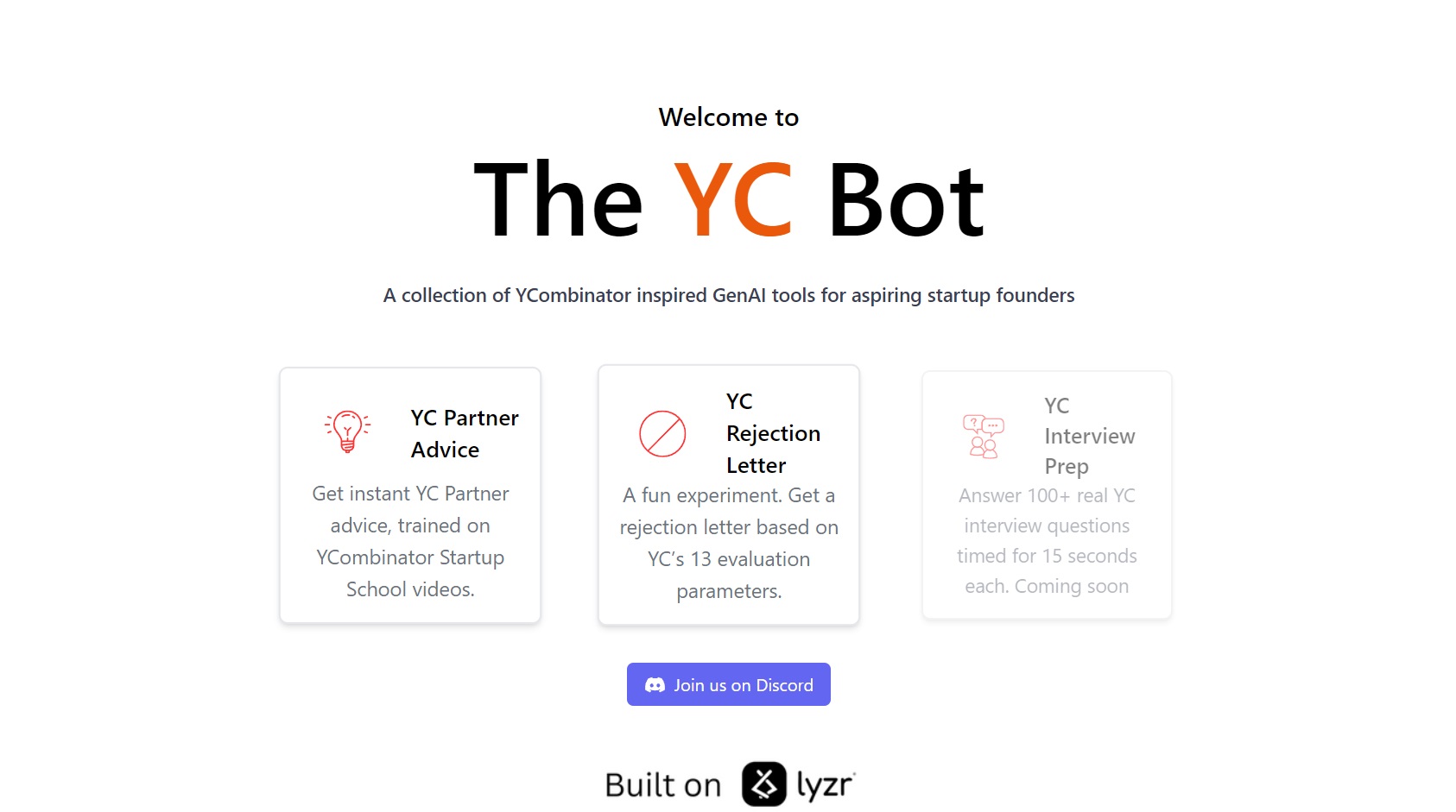 The YC Bot