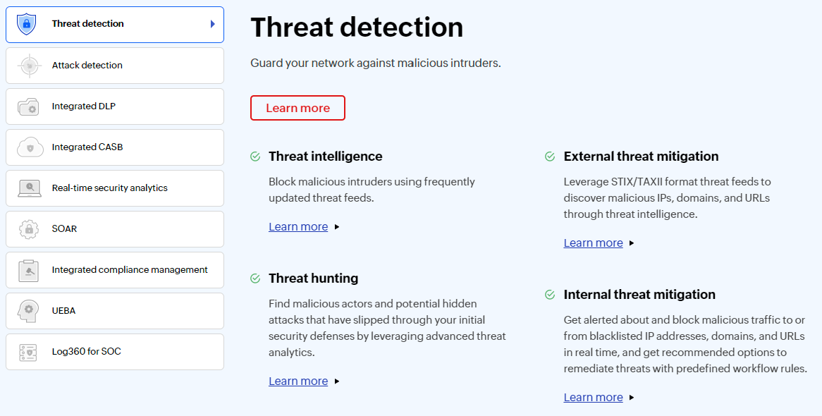 Manageengine Log360 Features